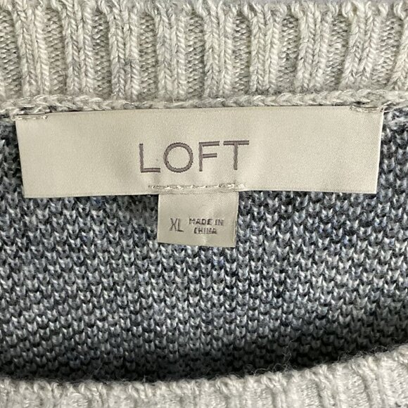 NWOT LOFT Jacquard Leopard Print Sweater, Women's XL, Viscose/Nylon/Wool - Picture 4 of 6